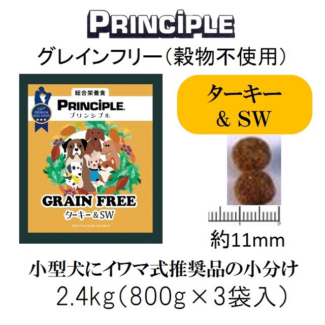 プリンシプル・グレインフリー・ターキー＆スイートポテト（全犬種・全